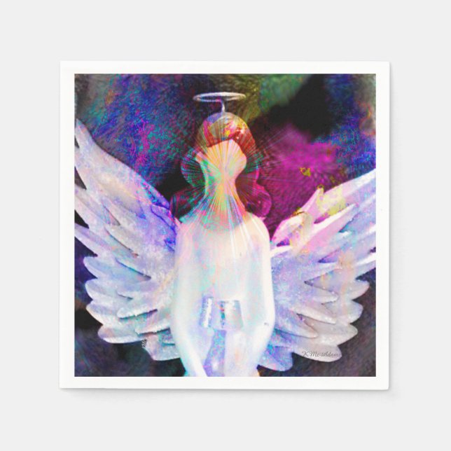 Angel of Tranquillity Standard Cocktail Napkins (Front)