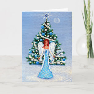 "Angel of White Christmas" Holiday Card