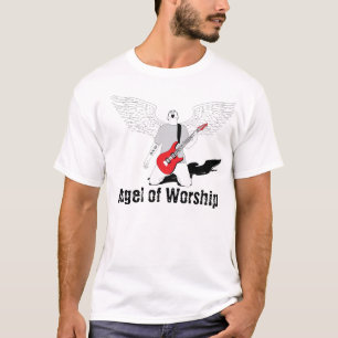 Angel of Worship - Red Guitar T-Shirt