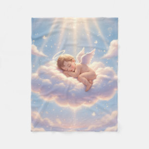 Angel on a cloud - Sweet  dreams Fleece Blanket