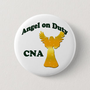 Angel on Duty 6 Cm Round Badge