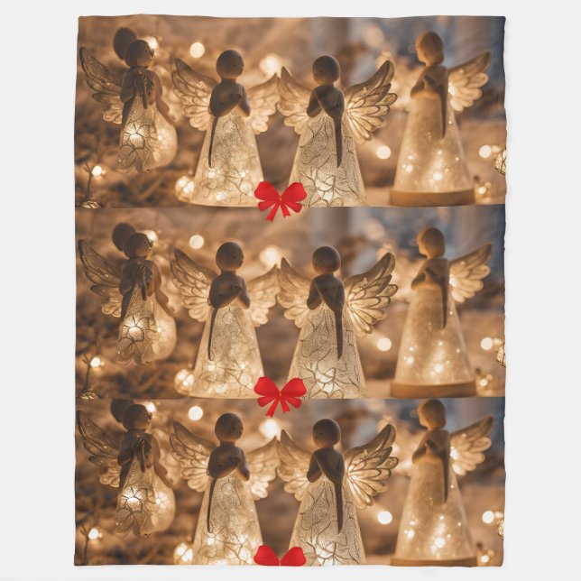 Angel Ornamental Fleece Blanket (Front)