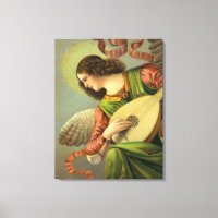 Angel Painting With Mandolin