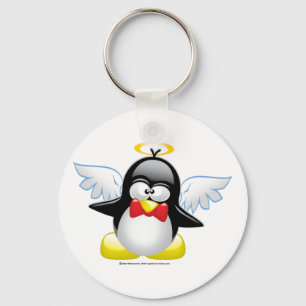 Angel Penguin Key Ring