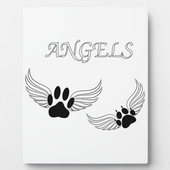 Angel Pet Paws Plaque (Front)