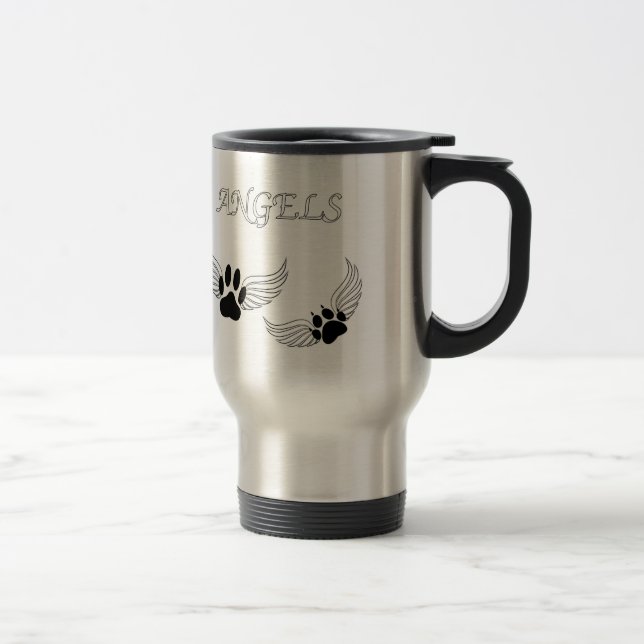 Angel Pet Paws Travel Mug (Right)