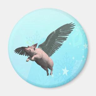 Angel Pig Magnet