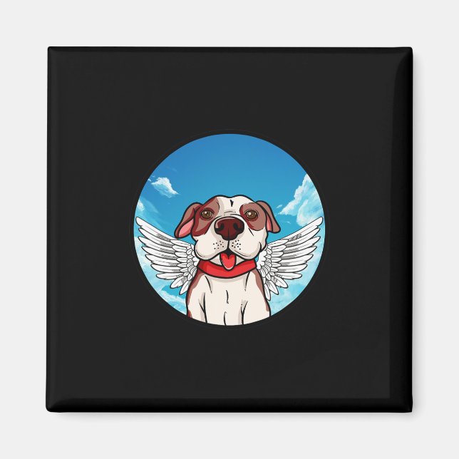 Angel Pitbull Stafford Bully Bulldog  Magnet (Front)