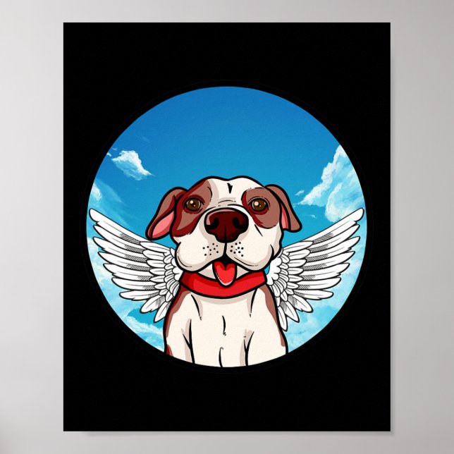 Angel Pitbull Stafford Bully Bulldog  Poster (Front)