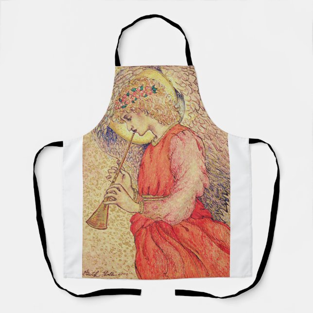 Angel Playing a Flageolet Apron (Front)