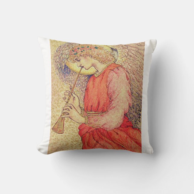 Angel Playing a Flageolet Cushion (Front)