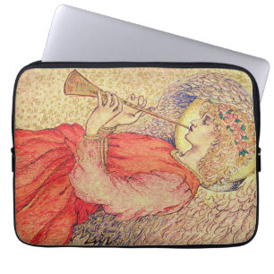 Angel Playing a Flageolet Laptop Sleeve