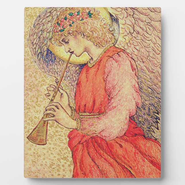 Angel Playing a Flageolet Plaque (Front)