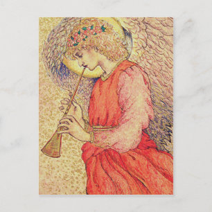 Angel Playing a Flageolet Postcard