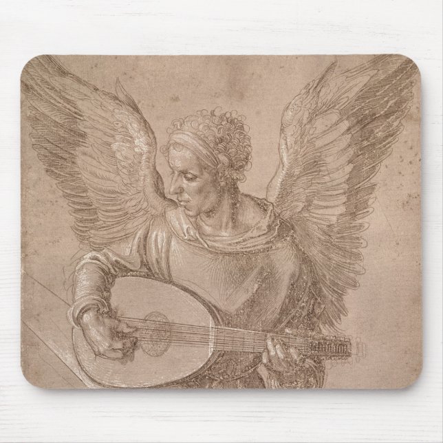 Angel playing a lute, 1491 mouse pad (Front)