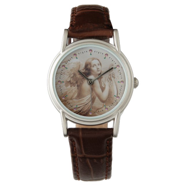 ANGEL PLAYING LYRA OVER THE CLOUDS WATCH (Front)