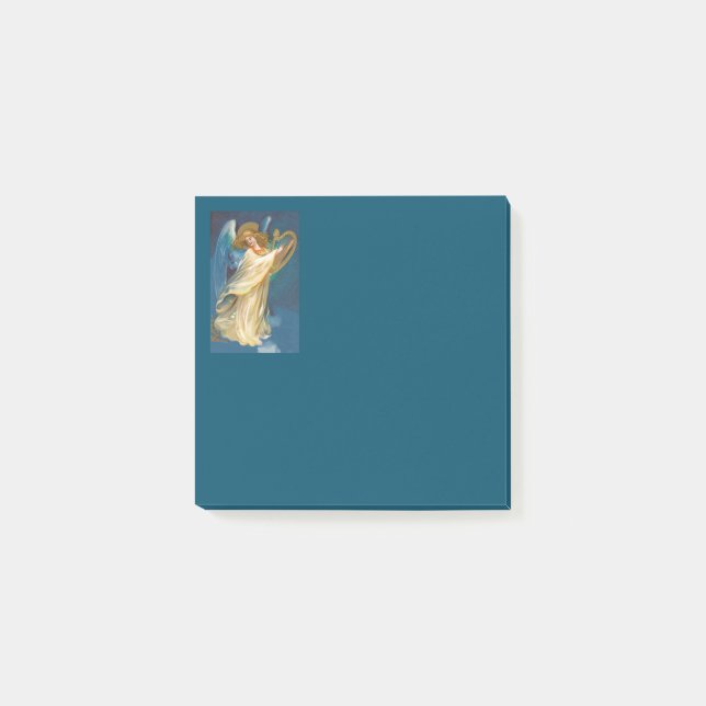 Angel Playing Music On A Harp Post-it Notes (Front)