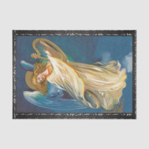 Angel Playing Music On A Harp Tissue Paper