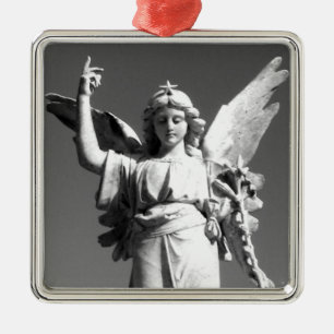Angel Pointing Towards Heaven Metal Tree Decoration