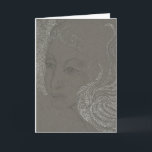 Angel Portrait Greeting Card<br><div class="desc">My Angel Drawing on a Holiday Card</div>