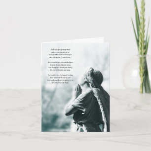 angel prayer sympathy card