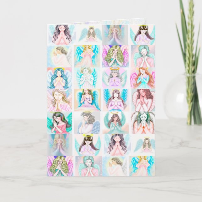 Angel Prayers Greeting/Note Card (Front)