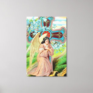 Angel Praying Canvas Print
