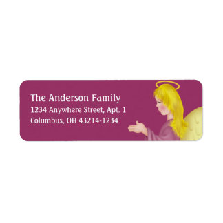 Angel Praying d1 Return Address Labels