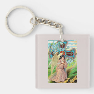 Angel Praying Key Ring