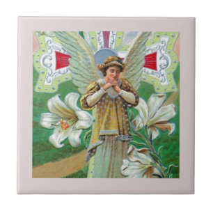 Angel Praying Tile