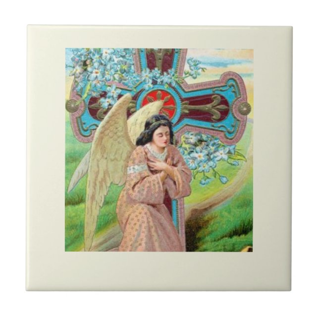 Angel Praying Tile (Front)