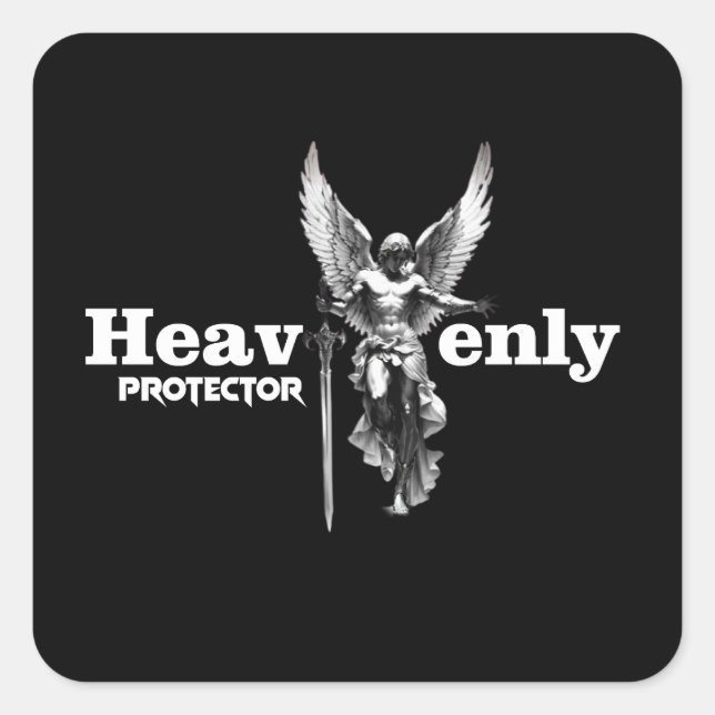 Angel Print - Heavenly Protector - Sticker (Front)