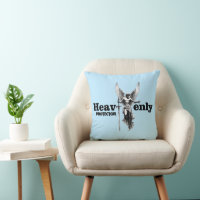 Angel Print - Heavenly Protector - Throw Pillow