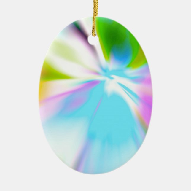 Angel Ray Gabriel Ceramic Tree Decoration (Front)