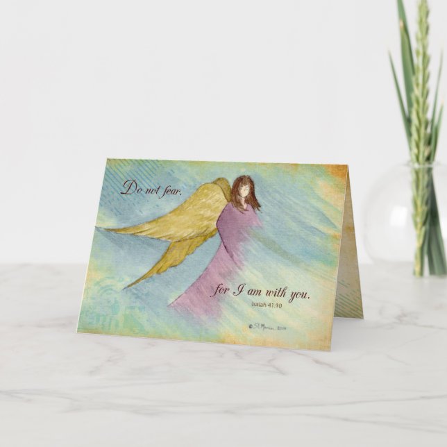Angel Religious Thinking of You Card (Front)