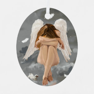 Angel, Resting! Ceramic Ornament