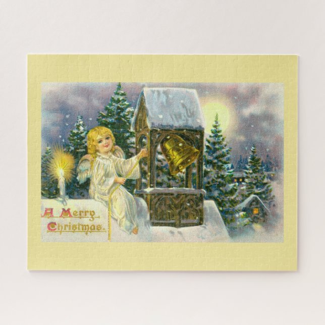 Angel ringing a bell jigsaw puzzle (Horizontal)