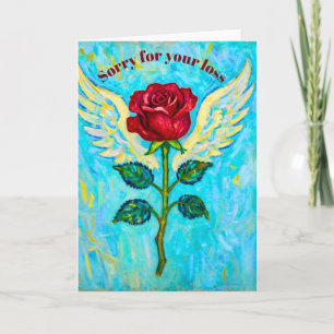 Angel Rose Sympathy card