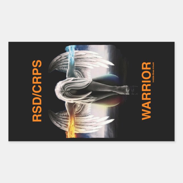 Angel...RSD/CRPS Rectangular Sticker (Front)