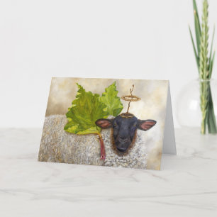 Angel Ruby the sheep holiday card