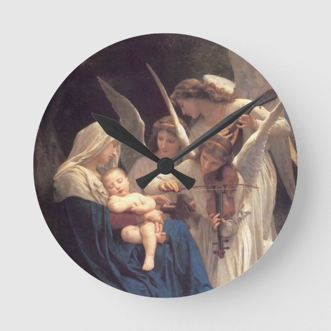 Angel Serenade Round Clock (Front)