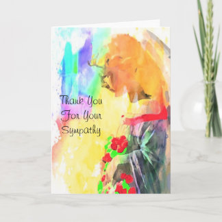 Angel Serene Thank You For Your Sympathy" Card