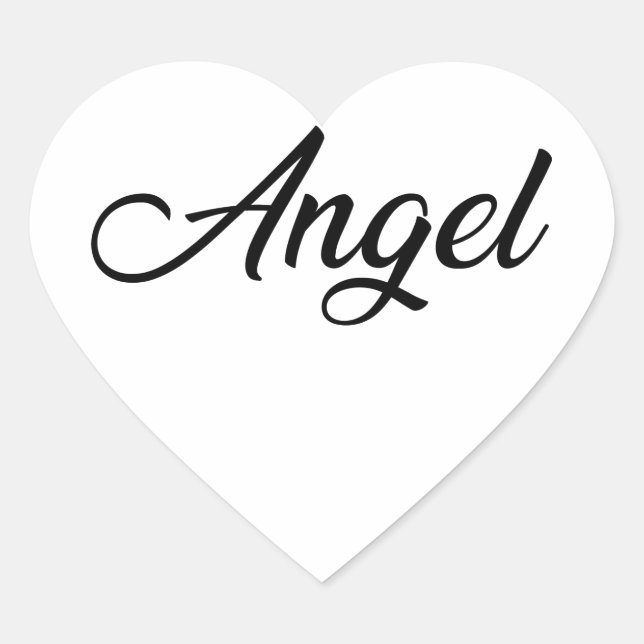 Angel Sickers Heart Sticker (Front)