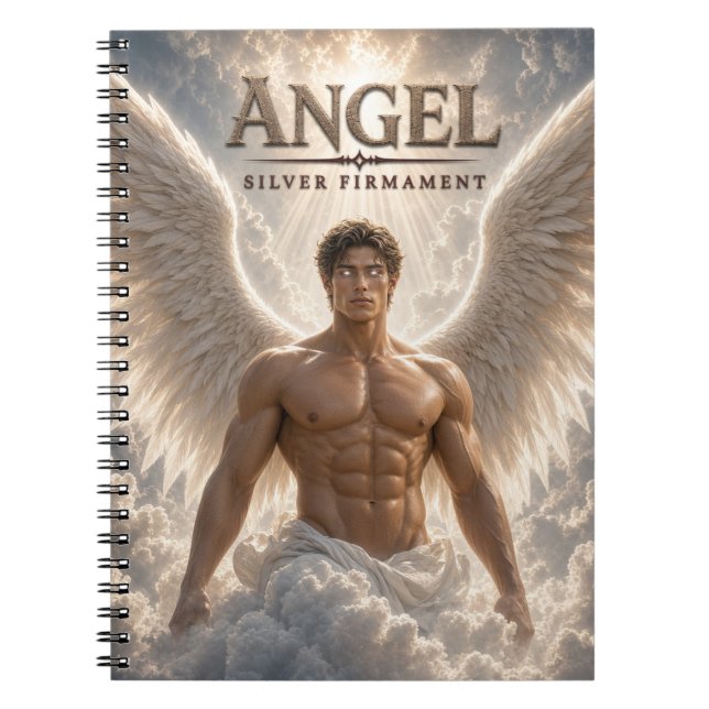 Angel Silver Firmament Dark Cinema Notebook (Front)