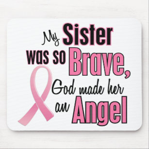 Angel SISTER Breast Cancer T-Shirts & Apparel Mouse Pad