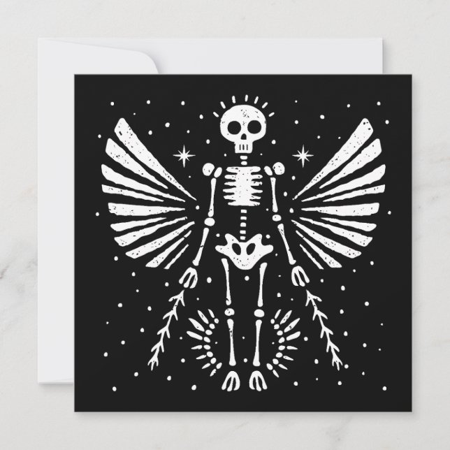 Angel skeleton Gothic Christmas (Front)