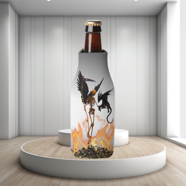 Angel Skeleton Grim Reaper Dragon Bottle Cooler (Creator Uploaded)