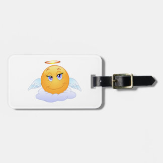 Angel smiley luggage tag