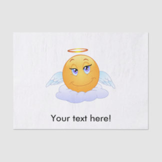 Angel smiley tissue paper
