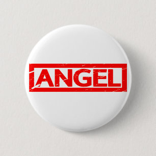 Angel Stamp 6 Cm Round Badge